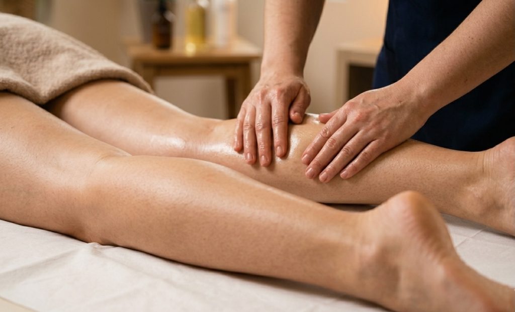 massage jambes corps au spa jeu de paume chamonix